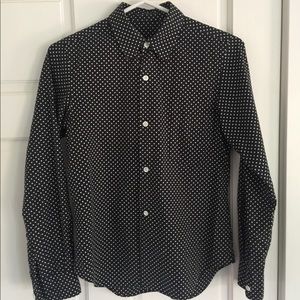 Comme des garçons black polka dot shirt
